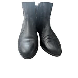 Marc Fisher Black Leather Ankle Boots size 7.5M